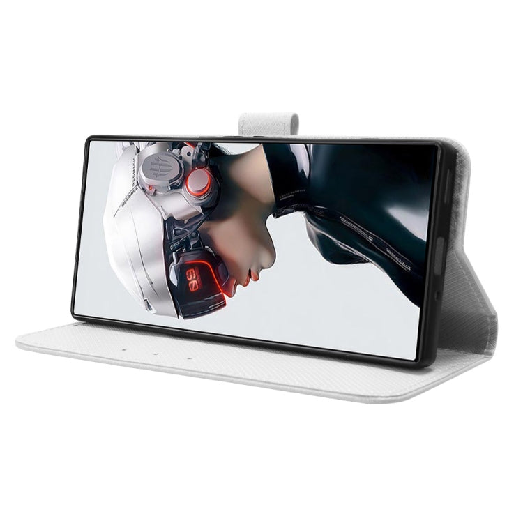 Custodia per telefono in pelle con trama a diamante, For ZTE nubia Red Magic 9 Pro, For ZTE Blade A73 5G, For ZTE Blade V50 Vita 4G, For ZTE Blade A33s
