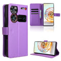 Custodia per telefono in pelle con trama a diamante, For ZTE nubia Neo 2, For ZTE Blade A34, For ZTE Libero 5G IV, For ZTE nubia Z60 Ultra