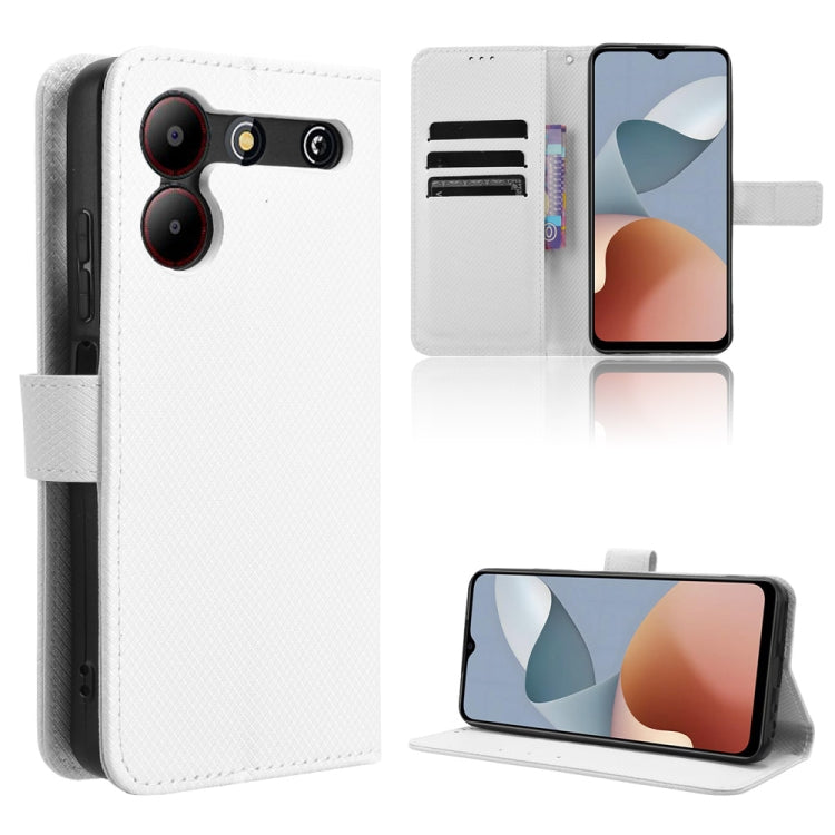 Custodia per telefono in pelle con trama a diamante, For ZTE Blade A54, For ZTE Blade A73 4G, For ZTE nubia Red Magic 9 Pro, For ZTE Blade A73 5G