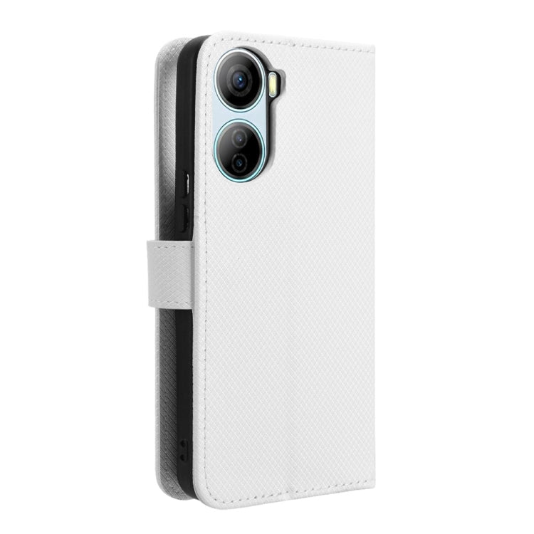 Custodia per telefono in pelle con trama a diamante, For ZTE Libero 5G IV, For ZTE nubia Z60 Ultra, For ZTE Blade A54, For ZTE Blade A73 4G