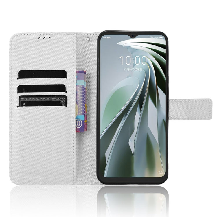 Custodia per telefono in pelle con trama a diamante, For ZTE Libero 5G IV, For ZTE nubia Z60 Ultra, For ZTE Blade A54, For ZTE Blade A73 4G