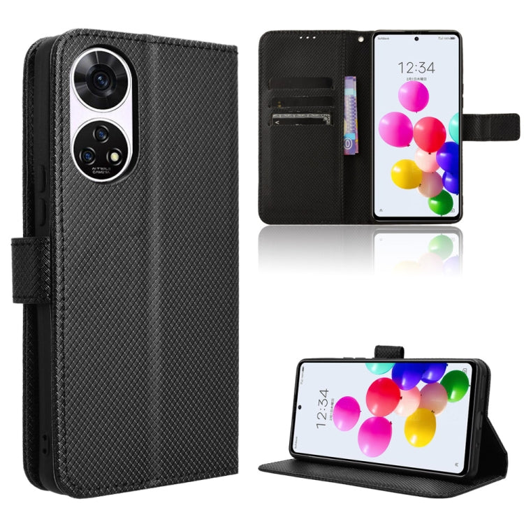 Custodia per telefono in pelle con trama a diamante, For ZTE Axon 60 Lite / Blade V60 Vita, For ZTE Blade V60 / Axon 60 4G, For ZTE Anshin Family, For ZTE nubia Focus Pro 5G