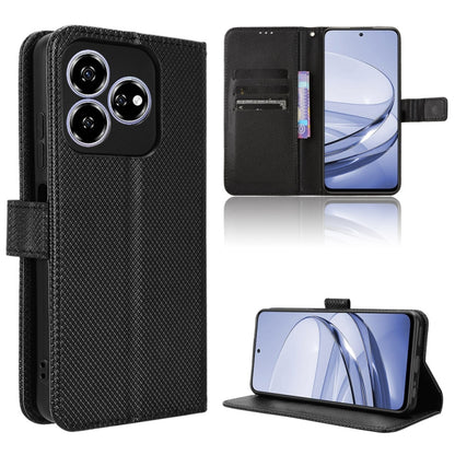 Custodia per telefono in pelle con trama a diamante, For ZTE nubia Z60S Pro, For ZTE Blade A35, For ZTE Axon 60 Lite / Blade V60 Vita, For ZTE Blade V60 / Axon 60 4G