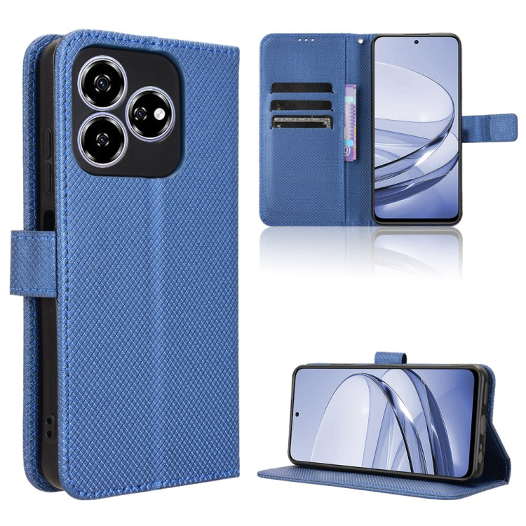 Custodia per telefono in pelle con trama a diamante, For ZTE Axon 60 Lite / Blade V60 Vita, For ZTE Blade V60 / Axon 60 4G, For ZTE Anshin Family, For ZTE nubia Focus Pro 5G
