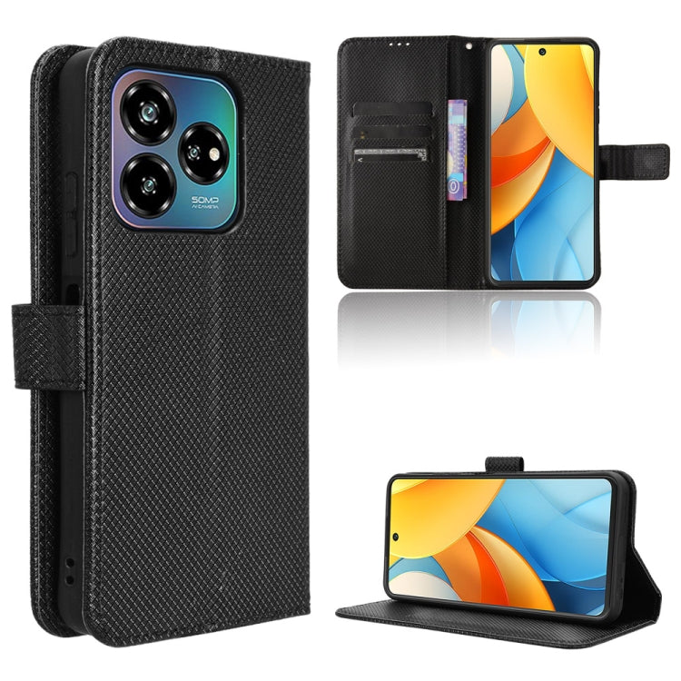 Custodia per telefono in pelle con trama a diamante, For ZTE Axon 60 Lite / Blade V60 Vita, For ZTE Blade V60 / Axon 60 4G, For ZTE Anshin Family, For ZTE nubia Focus Pro 5G