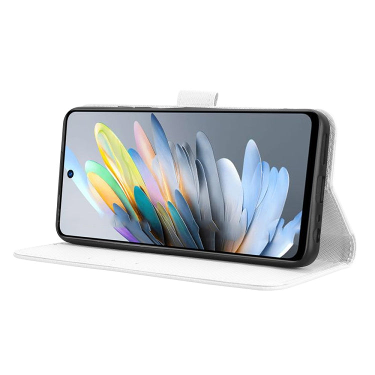 Custodia per telefono in pelle con trama a diamante, For ZTE Blade A75 4G, For ZTE nubia Z60S Pro, For ZTE Blade A35, For ZTE Axon 60 Lite / Blade V60 Vita