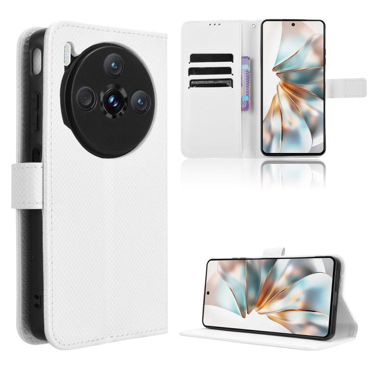 Custodia per telefono in pelle con trama a diamante, For ZTE Blade A75 5G, For ZTE Blade A75 4G, For ZTE nubia Z60S Pro, For ZTE Blade A35