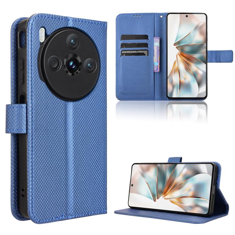 Custodia per telefono in pelle con trama a diamante, For ZTE Blade A75 5G, For ZTE Blade A75 4G, For ZTE nubia Z60S Pro, For ZTE Blade A35
