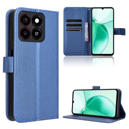 Custodia per telefono in pelle con trama a diamante, For ZTE nubia Z60S Pro, For ZTE Blade A35, For ZTE Axon 60 Lite / Blade V60 Vita, For ZTE Blade V60 / Axon 60 4G