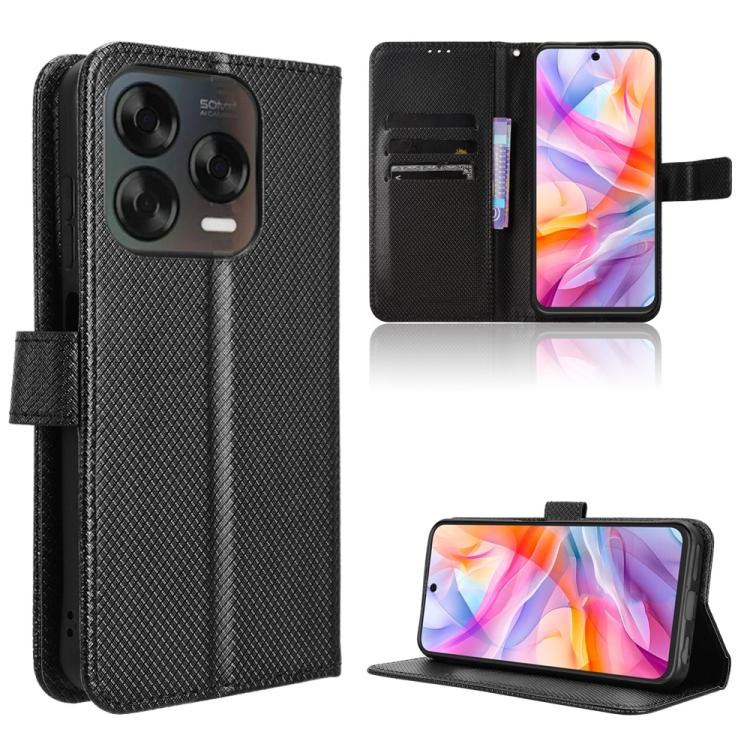 Custodia per telefono in pelle con trama a diamante, For ZTE nubia S 5G A403ZT, For ZTE Blade V70 Max, For ZTE Blade V70 Design 4G, For ZTE nubia Z70 Ultra