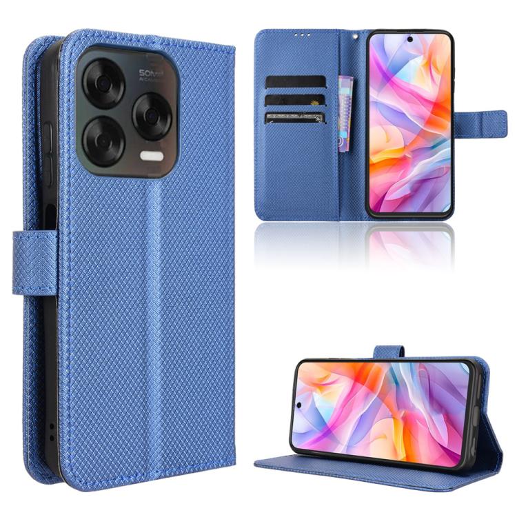 Custodia per telefono in pelle con trama a diamante, For ZTE nubia S 5G A403ZT, For ZTE Blade V70 Max, For ZTE Blade V70 Design 4G, For ZTE nubia Z70 Ultra