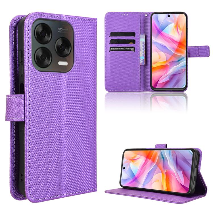 Custodia per telefono in pelle con trama a diamante, For ZTE nubia S 5G A403ZT, For ZTE Blade V70 Max, For ZTE Blade V70 Design 4G, For ZTE nubia Z70 Ultra