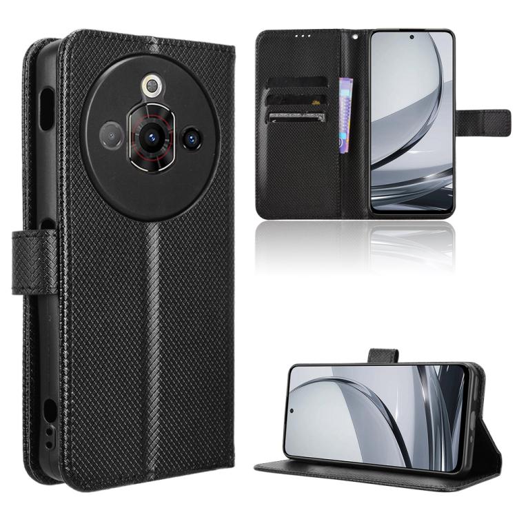 Custodia per telefono in pelle con trama a diamante, For ZTE Axon 60 Lite / Blade V60 Vita, For ZTE Blade V60 / Axon 60 4G, For ZTE Anshin Family, For ZTE nubia Focus Pro 5G