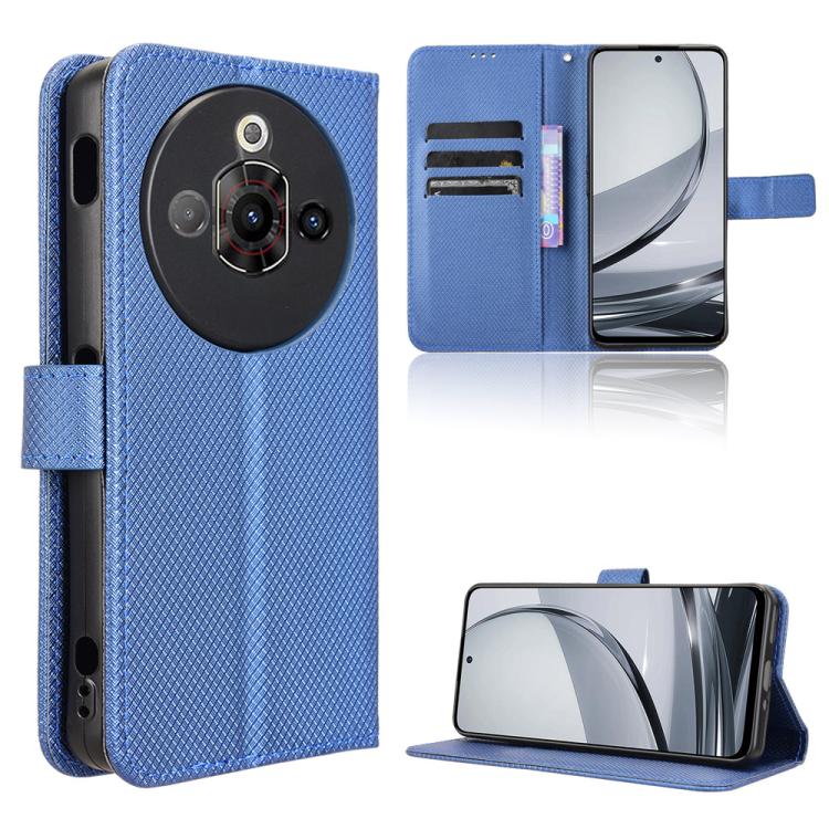 Custodia per telefono in pelle con trama a diamante, For ZTE Axon 60 Lite / Blade V60 Vita, For ZTE Blade V60 / Axon 60 4G, For ZTE Anshin Family, For ZTE nubia Focus Pro 5G