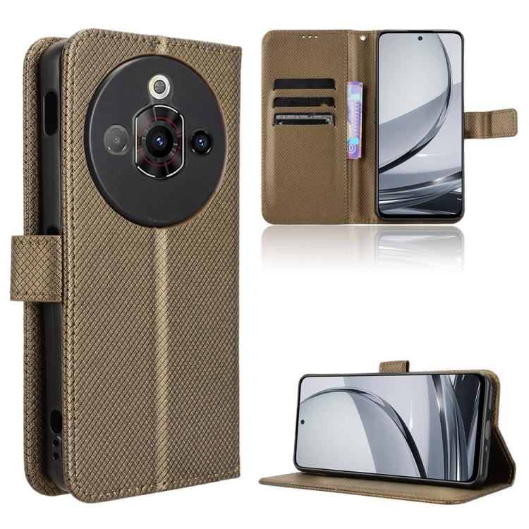 Custodia per telefono in pelle con trama a diamante, For ZTE Axon 60 Lite / Blade V60 Vita, For ZTE Blade V60 / Axon 60 4G, For ZTE Anshin Family, For ZTE nubia Focus Pro 5G