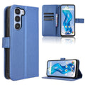 Custodia per telefono in pelle con trama a diamante, For ZTE nubia S 5G A403ZT, For ZTE Blade V70 Max, For ZTE Blade V70 Design 4G, For ZTE nubia Z70 Ultra
