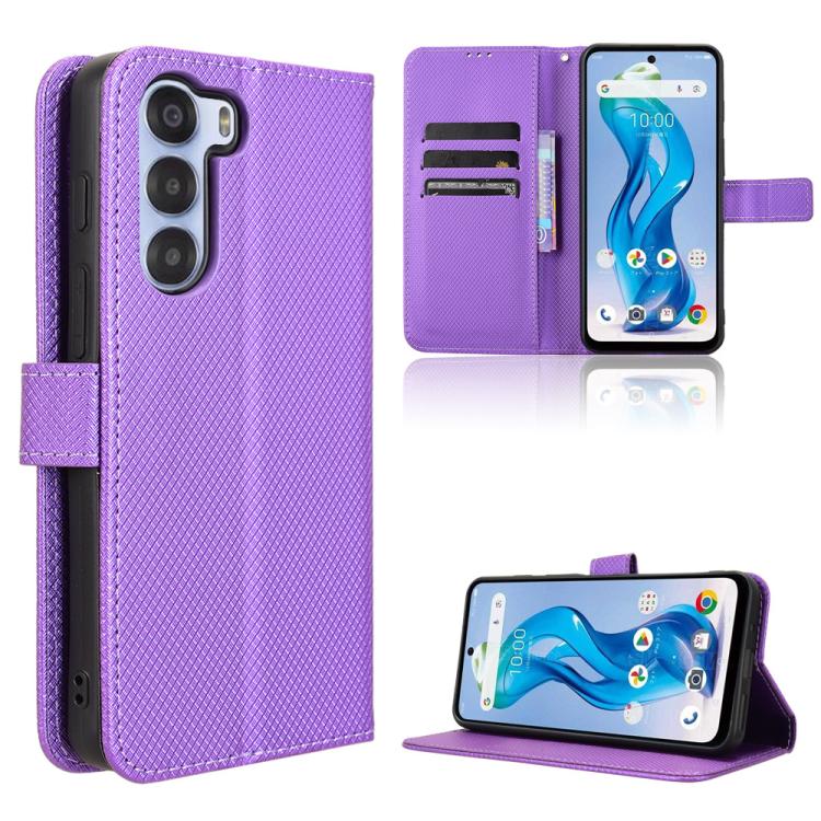 Custodia per telefono in pelle con trama a diamante, For ZTE nubia S 5G A403ZT, For ZTE Blade V70 Max, For ZTE Blade V70 Design 4G, For ZTE nubia Z70 Ultra