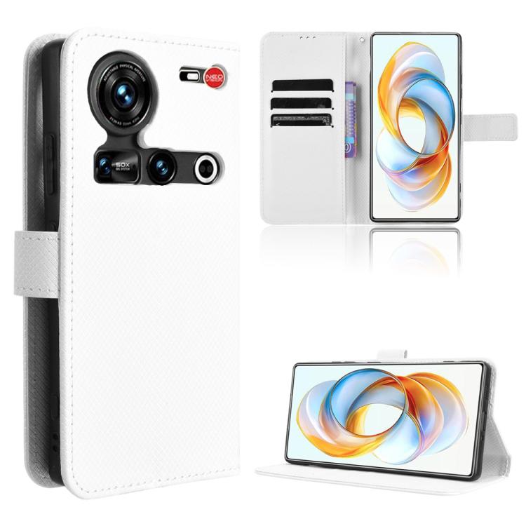 Custodia per telefono in pelle con trama a diamante, For ZTE nubia S 5G A403ZT, For ZTE Blade V70 Max, For ZTE Blade V70 Design 4G, For ZTE nubia Z70 Ultra