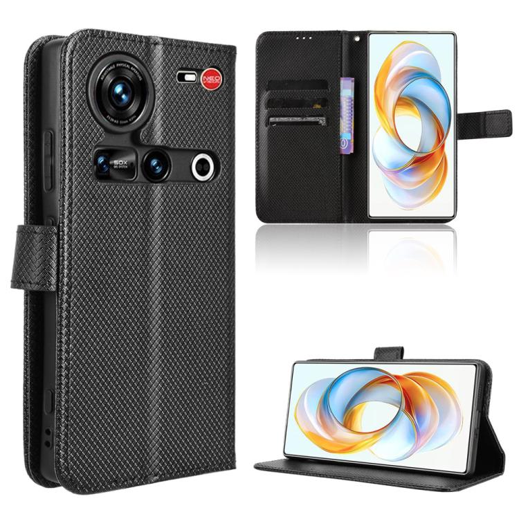 Custodia per telefono in pelle con trama a diamante, For ZTE nubia S 5G A403ZT, For ZTE Blade V70 Max, For ZTE Blade V70 Design 4G, For ZTE nubia Z70 Ultra