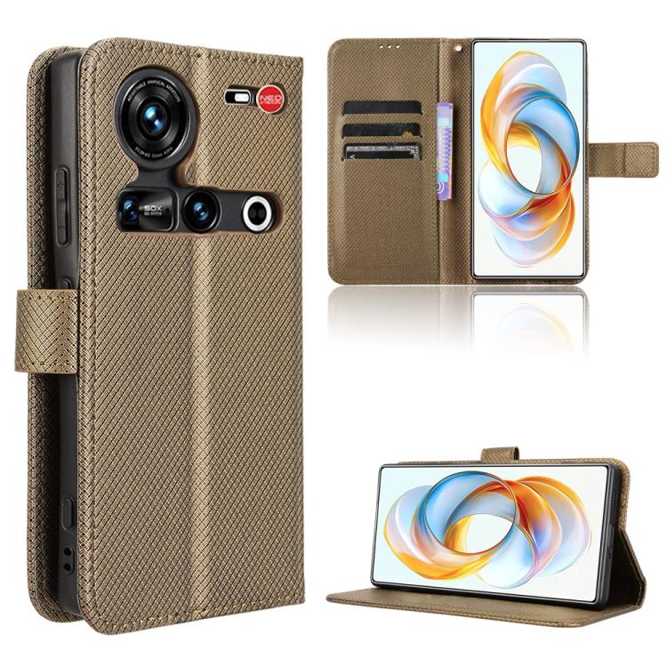 Custodia per telefono in pelle con trama a diamante, For ZTE nubia S 5G A403ZT, For ZTE Blade V70 Max, For ZTE Blade V70 Design 4G, For ZTE nubia Z70 Ultra