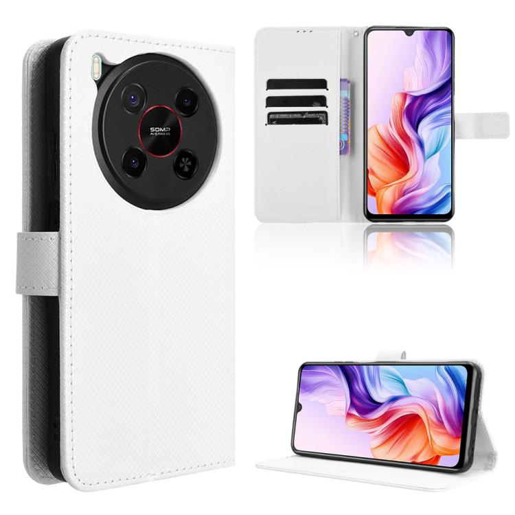 Custodia per telefono in pelle con trama a diamante, For ZTE nubia S 5G A403ZT, For ZTE Blade V70 Max, For ZTE Blade V70 Design 4G, For ZTE nubia Z70 Ultra