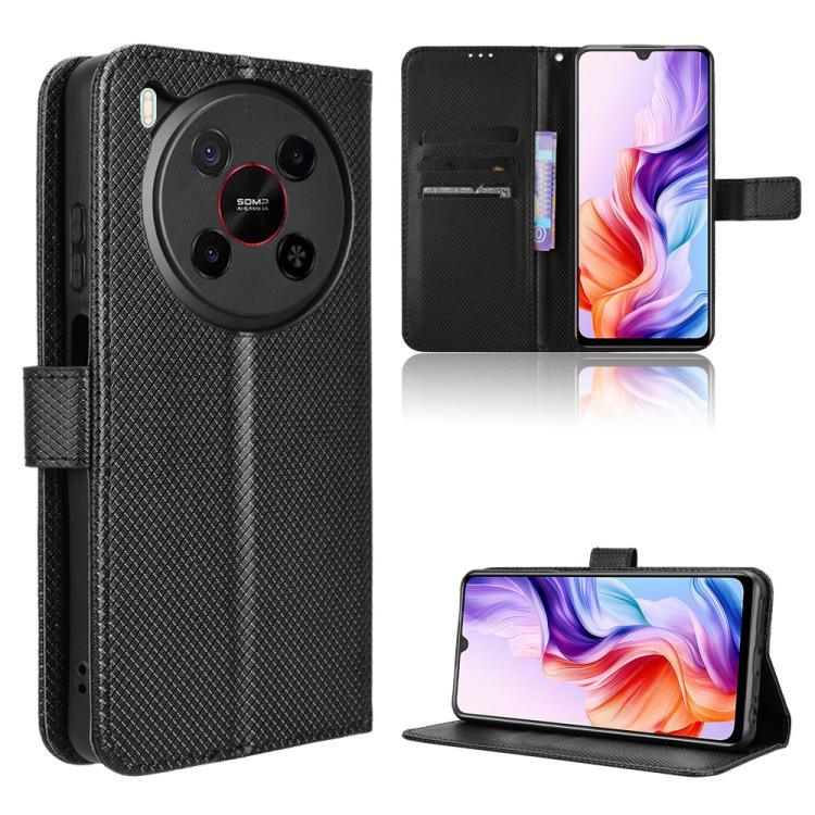 Custodia per telefono in pelle con trama a diamante, For ZTE nubia S 5G A403ZT, For ZTE Blade V70 Max, For ZTE Blade V70 Design 4G, For ZTE nubia Z70 Ultra