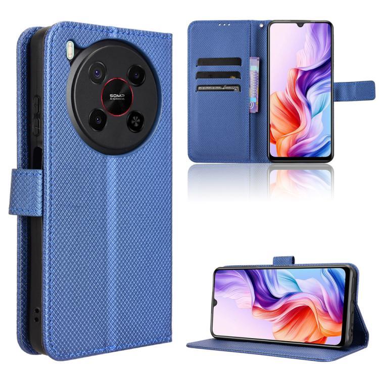 Custodia per telefono in pelle con trama a diamante, For ZTE nubia S 5G A403ZT, For ZTE Blade V70 Max, For ZTE Blade V70 Design 4G, For ZTE nubia Z70 Ultra