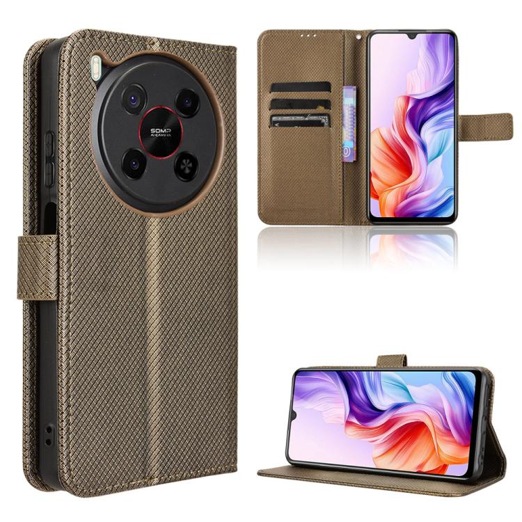 Custodia per telefono in pelle con trama a diamante, For ZTE nubia S 5G A403ZT, For ZTE Blade V70 Max, For ZTE Blade V70 Design 4G, For ZTE nubia Z70 Ultra