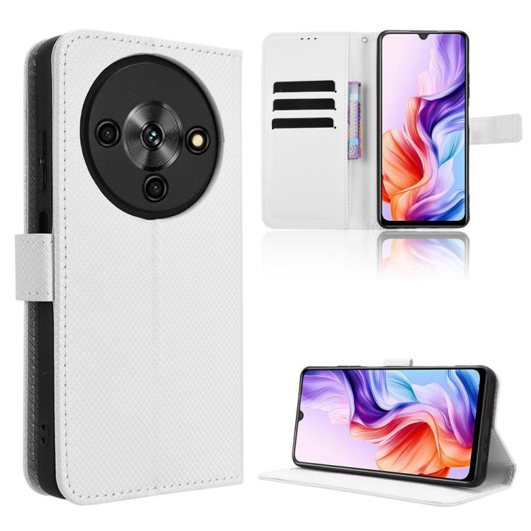 Custodia per telefono in pelle con trama a diamante, For ZTE Blade A76 5G, For ZTE Blade A36 4G, For ZTE Blade A56 4G, For ZTE nubia Neo 3 5G