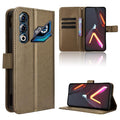 Custodia per telefono in pelle con trama a diamante, For ZTE nubia Red Magic 10 Air, For ZTE Blade A35e Z2466, For ZTE nubia Neo 3 GT 5G, For ZTE nubia Focus 2 Ultra 5G