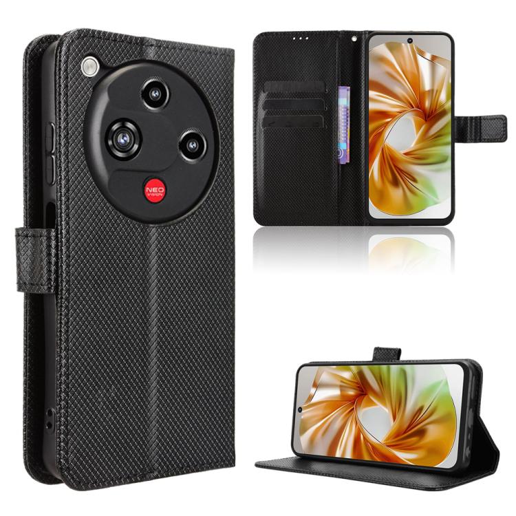 Custodia per telefono in pelle con trama a diamante, For ZTE nubia Neo 3 GT 5G, For ZTE nubia Focus 2 Ultra 5G, For ZTE nubia Focus 2 5G, For ZTE nubia Music 2