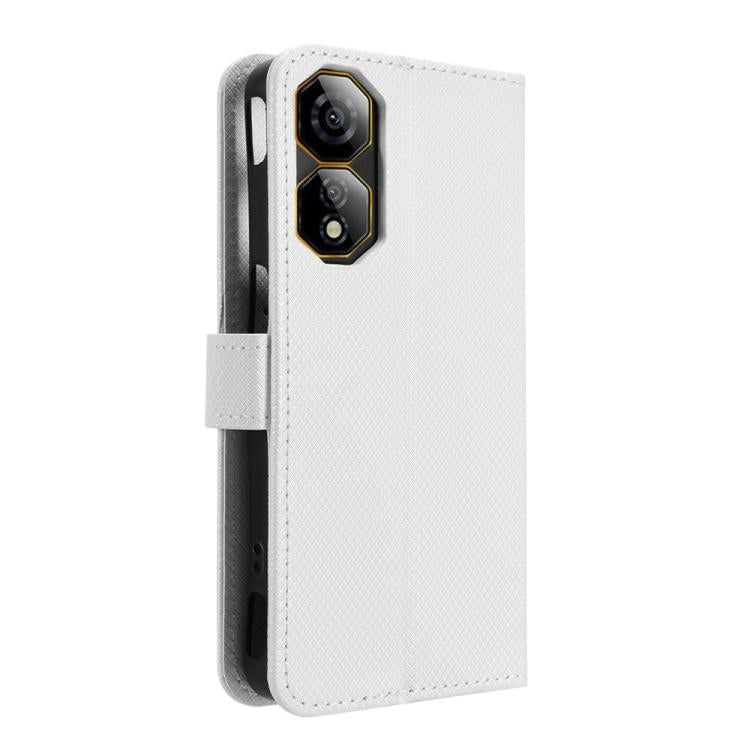 Custodia per telefono in pelle con trama a diamante, For ZTE nubia Neo 2, For ZTE Blade A34, For ZTE Libero 5G IV, For ZTE nubia Z60 Ultra