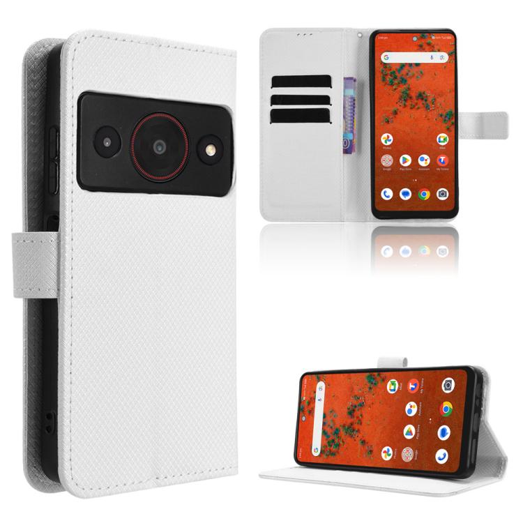 Custodia per telefono in pelle con trama a diamante, For ZTE A75 Pro / Telstra T-Elite 5G, For ZTE nubia S2 504ZT, For ZTE nubia S2e / S2R / S2 Lite, For ZTE nubia V80 Design