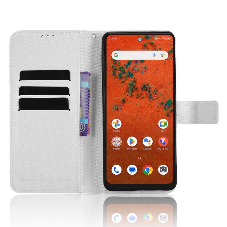 Custodia per telefono in pelle con trama a diamante, For ZTE A75 Pro / Telstra T-Elite 5G, For ZTE nubia S2 504ZT, For ZTE nubia S2e / S2R / S2 Lite, For ZTE nubia V80 Design