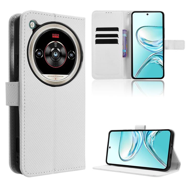 Custodia per telefono in pelle con trama a diamante, For ZTE nubia Neo 3 GT 5G, For ZTE nubia Focus 2 Ultra 5G, For ZTE nubia Focus 2 5G, For ZTE nubia Music 2