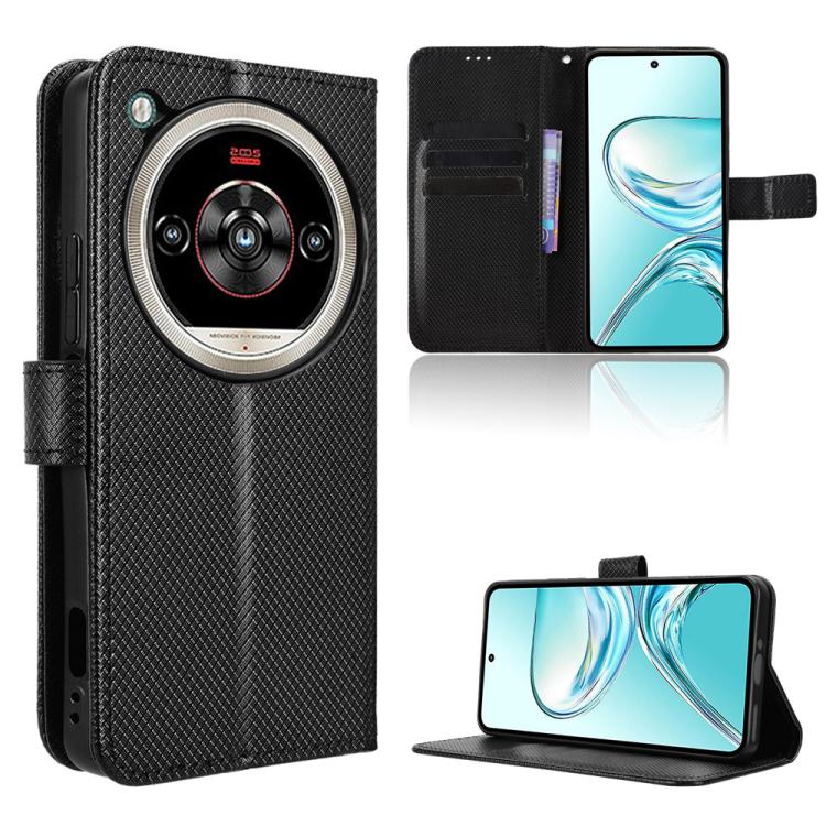 Custodia per telefono in pelle con trama a diamante, For ZTE nubia Neo 3 GT 5G, For ZTE nubia Focus 2 Ultra 5G, For ZTE nubia Focus 2 5G, For ZTE nubia Music 2