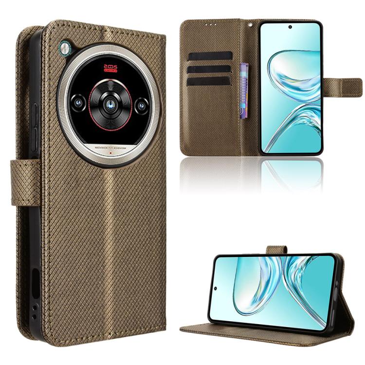 Custodia per telefono in pelle con trama a diamante, For ZTE nubia Neo 3 GT 5G, For ZTE nubia Focus 2 Ultra 5G, For ZTE nubia Focus 2 5G, For ZTE nubia Music 2