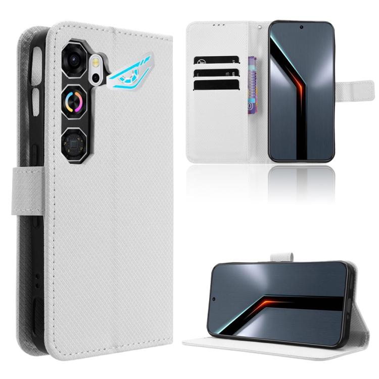 Custodia per telefono in pelle con trama a diamante, For ZTE nubia Neo 5 GT 5G, For ZTE Optus X Value 5G, For ZTE nubia RedMagic 11 Air, For ZTE Nubia V80 Max