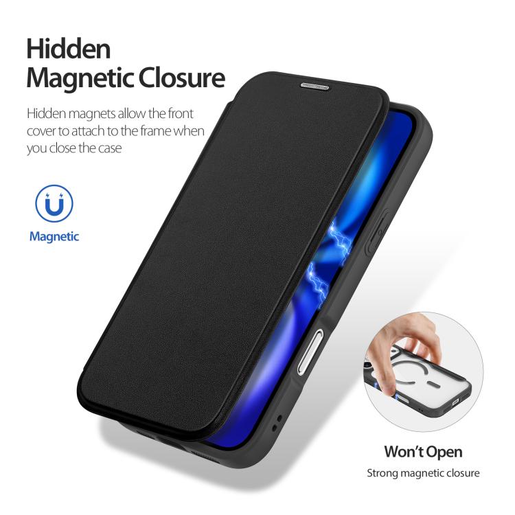 Custodia in pelle per telefono DUX DUCIS Skin X Pro Series Magsafe PC + TPU, For iPhone 17 Pro Max, For iPhone 17 Pro, For iPhone 17, For iPhone 17 Air, For iPhone 16 Pro Max, For iPhone 16 Pro, For iPhone 16 Plus, For iPhone 16