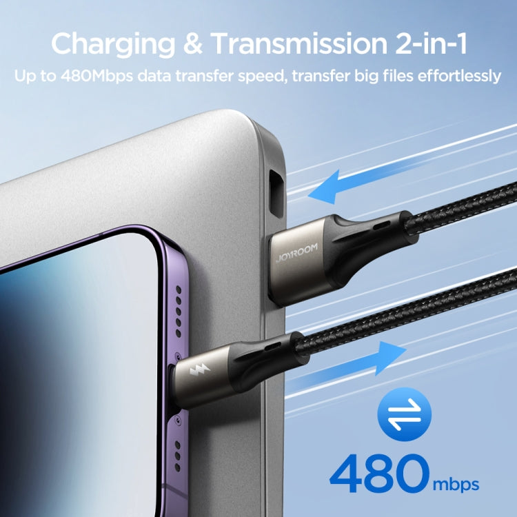 JOYRO0M SA25-AC3 3A Cavo dati di ricarica rapida da USB a USB-C/Type-C, 1.2m, 2m, 3m