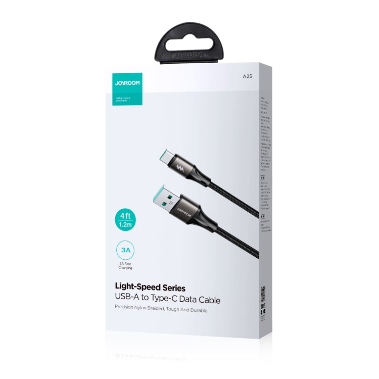 JOYRO0M SA25-AC3 3A Cavo dati di ricarica rapida da USB a USB-C/Type-C, 1.2m, 2m, 3m