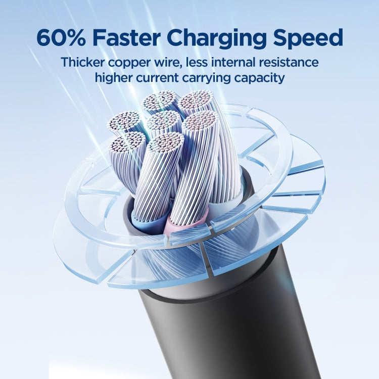JOYROOM SA29-AC3 3A USB a USB-C/Type-C Cavo dati di ricarica rapida in silicone liquido, lunghezza: 1,2 m, USB to Type-C (1.2m)