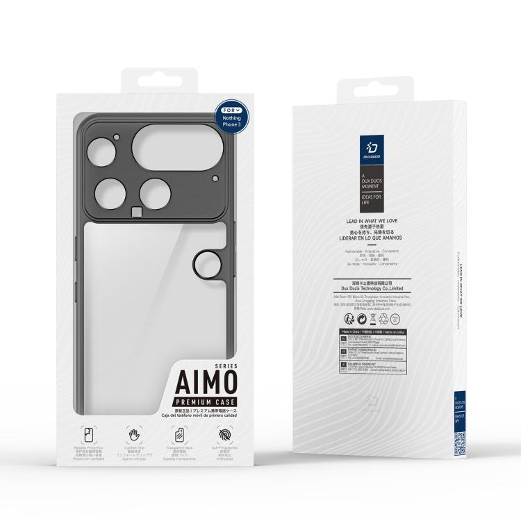 Custodia per telefono DUX DUCIS serie Aimo TPU + PC Frosted Feel, For Nothing Phone 3, For Nothing CMF Phone 2 Pro, For Nothing Phone 3a, For Nothing Phone 3a Pro, For Nothing Phone 2a