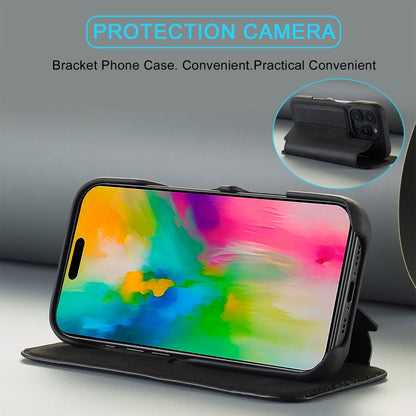 LC.IMEEKE Custodia per cellulare in pelle con vibrazione Hon Ancient Series, For iPhone 16 Pro Max, For iPhone 16 Pro, For iPhone 16 Plus, For iPhone 16