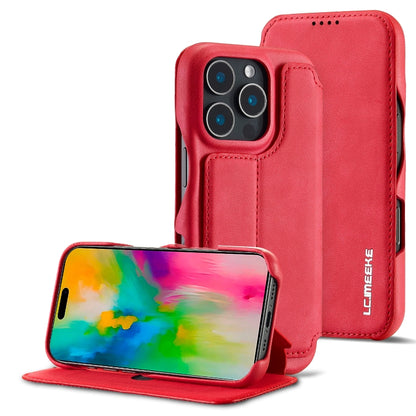 LC.IMEEKE Custodia per cellulare in pelle con vibrazione Hon Ancient Series, For iPhone 16 Pro Max, For iPhone 16 Pro, For iPhone 16 Plus, For iPhone 16