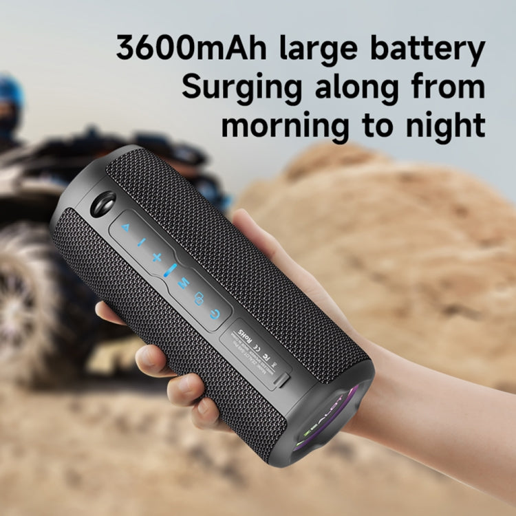 Zealot S49 Pro Altoparlante Bluetooth wireless portatile da esterno da 20 W con luce RGB, S49 Pro