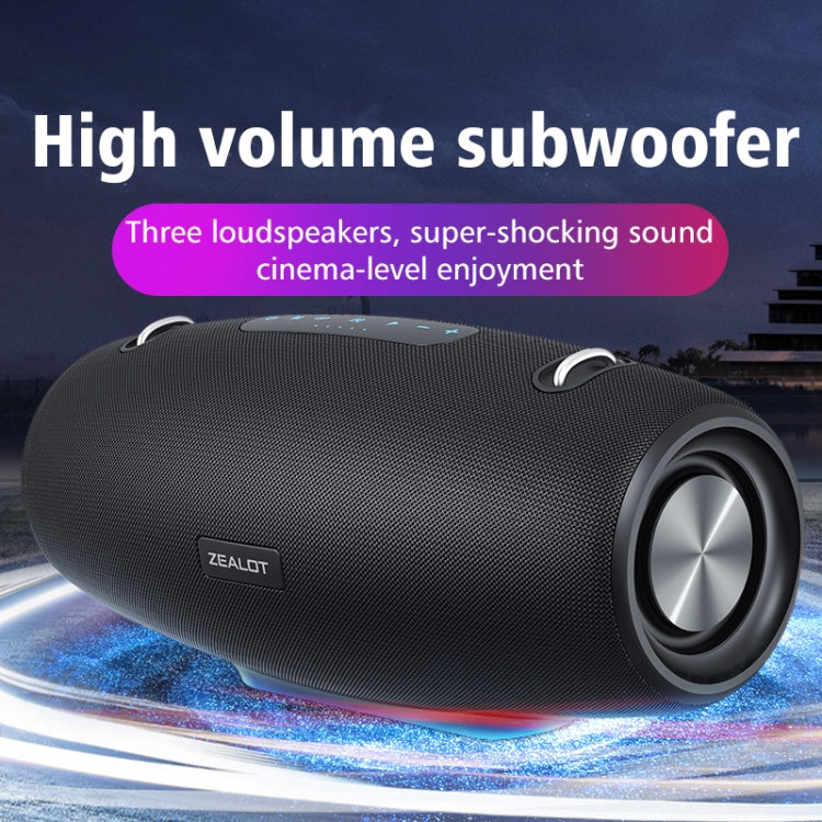 Zealot S67 Altoparlante Bluetooth wireless portatile ad alta potenza da 60 W, S67