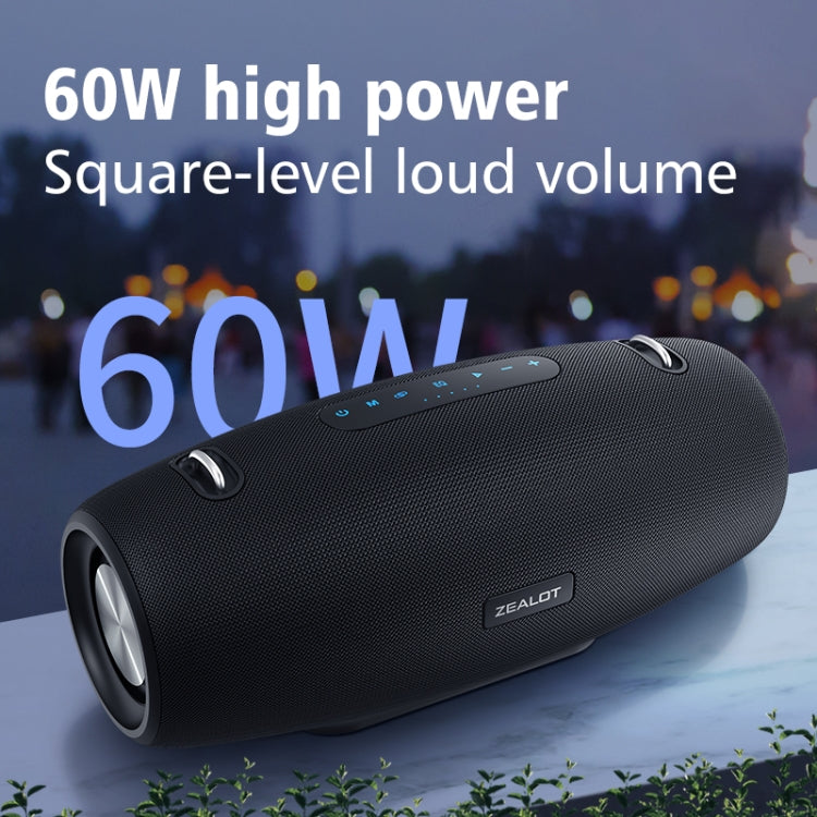 Zealot S67 Altoparlante Bluetooth wireless portatile ad alta potenza da 60 W, S67