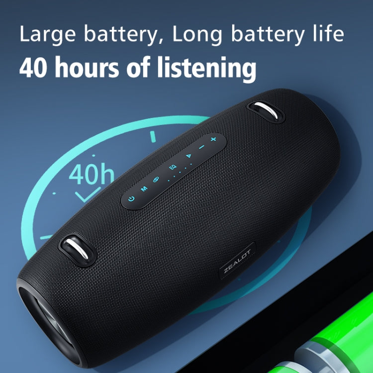 Zealot S67 Altoparlante Bluetooth wireless portatile ad alta potenza da 60 W, S67