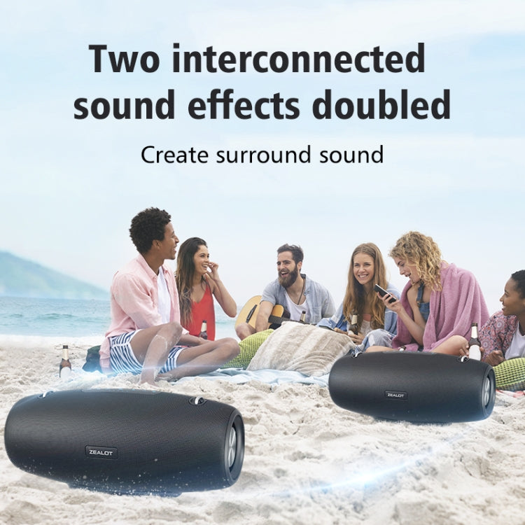 Zealot S67 Altoparlante Bluetooth wireless portatile ad alta potenza da 60 W, S67